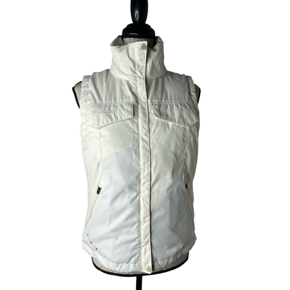 Columbia Winter Vest, Women's Size Small Omni Heat White